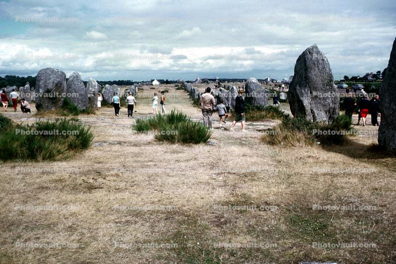 Megaliths, Carnac Stones, Kerlescan Alignments, Alignements du Meuec, Brittany, France