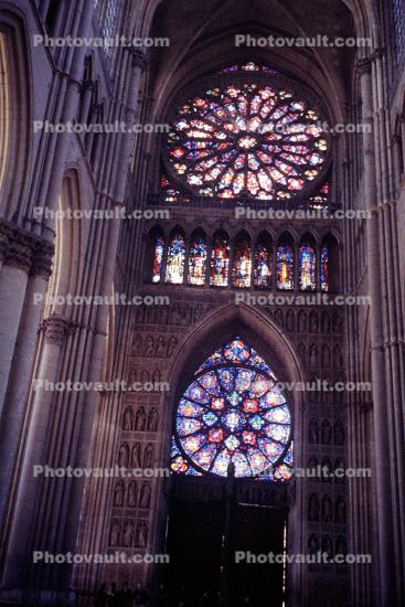 Rheims Cathedral, Stained Glass, Interior, Inside