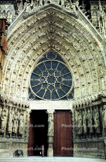 Doorway, Entrance, Circle, Church, Cathedral, Cathedral of Our Lady of Reims