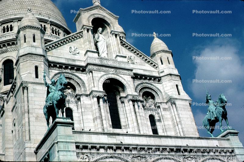 The Sacre Coeur, Horse Statues, September 1971