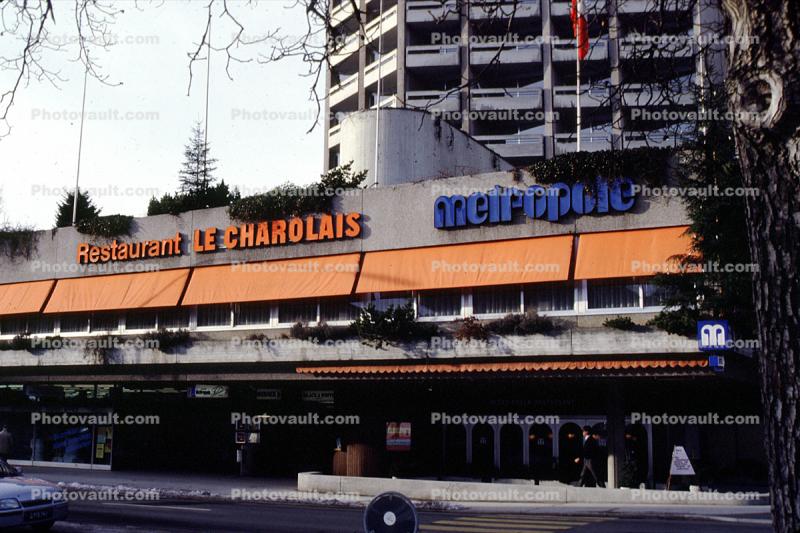 Restaurant LE CHAROLAIS, landmark building, December 1985