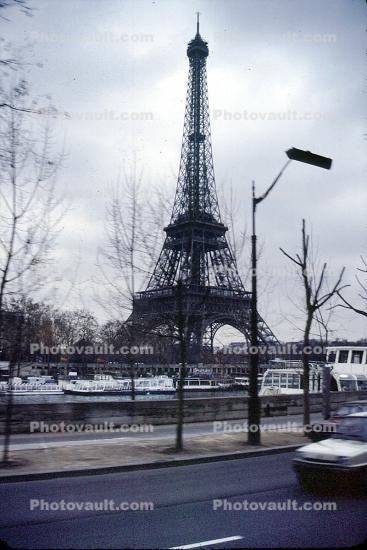Eiffel Tower, River Seine, December 1985