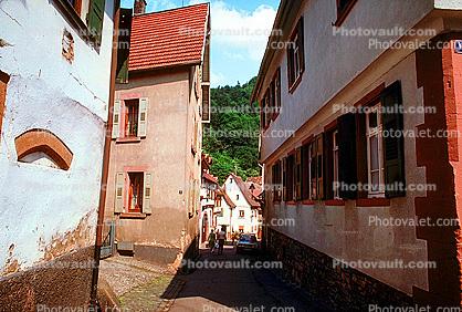 Street, Alley, alleyway, Weinheim
