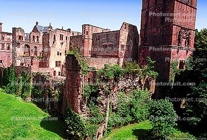 Heidelberg Castle, Baden-W?rttemberg, Heidelberger Schlossruin, K?nigstuhl Hillside, Karlsruhe, landmark