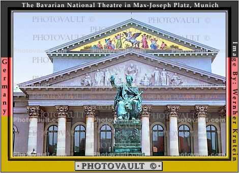 Bavarian National Theatre in Max-Joseph Platz, Munich