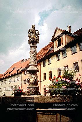 Landmark, Statue, Monument, Rothenburg ob der Tauber, Bavaria, Middle Franconia, Ansbach