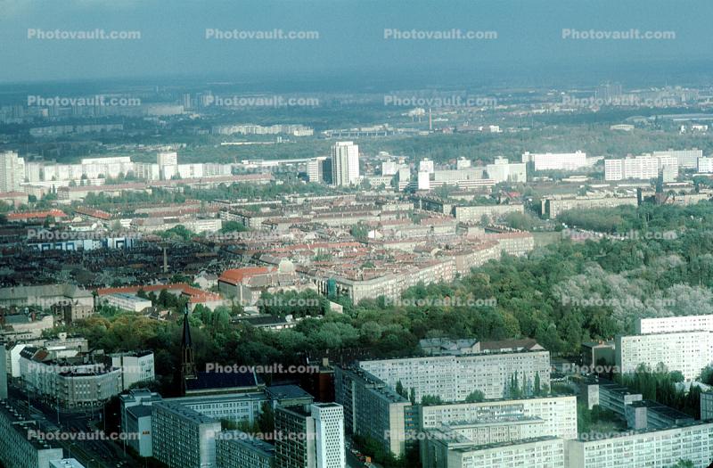 Berlin apartment buildings, skyline
