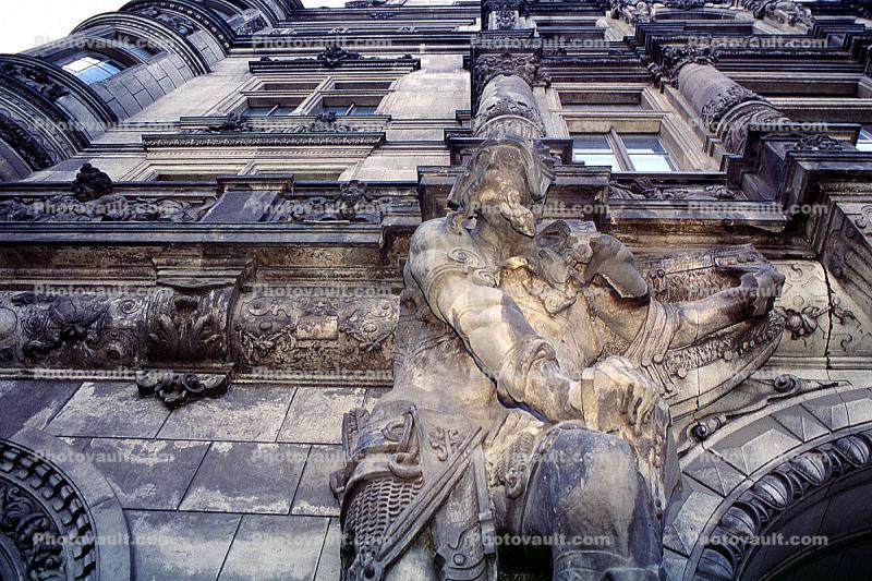 sculpture, statue, statuary, art, artform, building, Dresden