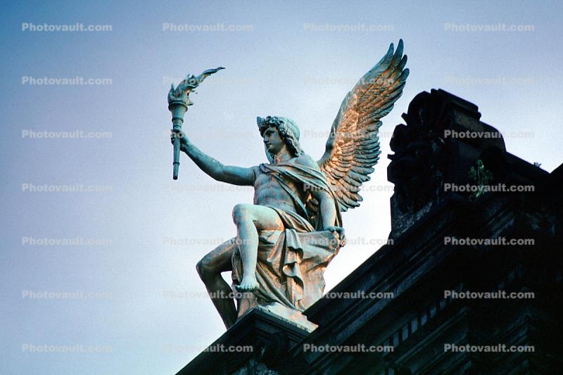 torch, patina sculpture, statue, statuary, art, artform, Dresden