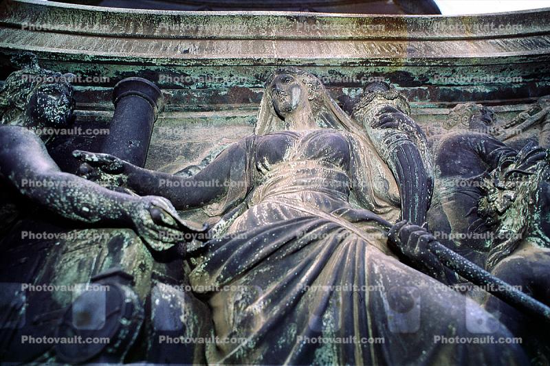 sculpture, bar-relief, woman, female, Lady, Women, Dresden