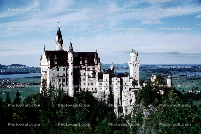 Neuwanschtein Castle, royal palace in the Bavarian Alps, Bavaria, Neuwanschtein, Castle