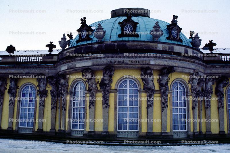 Sanssouci, garden facade, Atlas and Caryatids, Berlin