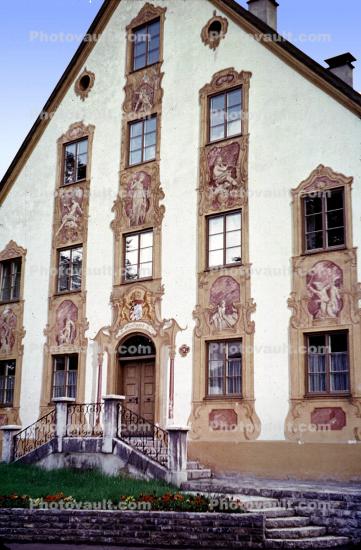 Oberammergau, Bavaria, Garmisch-Partenkirchen, L?ftlmalerei, Fairytale, Wall Art, Luftlmalerei, wall-painting