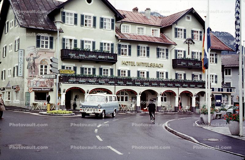 Hotel Wittelsbach, L?ftlmalerei, Fairytale , Wall Art, Luftlmalerei, wall-painting, Oberammergau, Bavaria, Garmisch-Partenkirchen