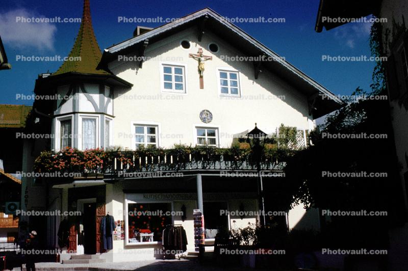 Building, Oberammergau, Garmisch-Partenkirchen district, Bavaria