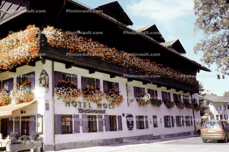 Hotel Wolf, Balcony, Oberammergau, Garmisch-Partenkirchen district, Bavaria