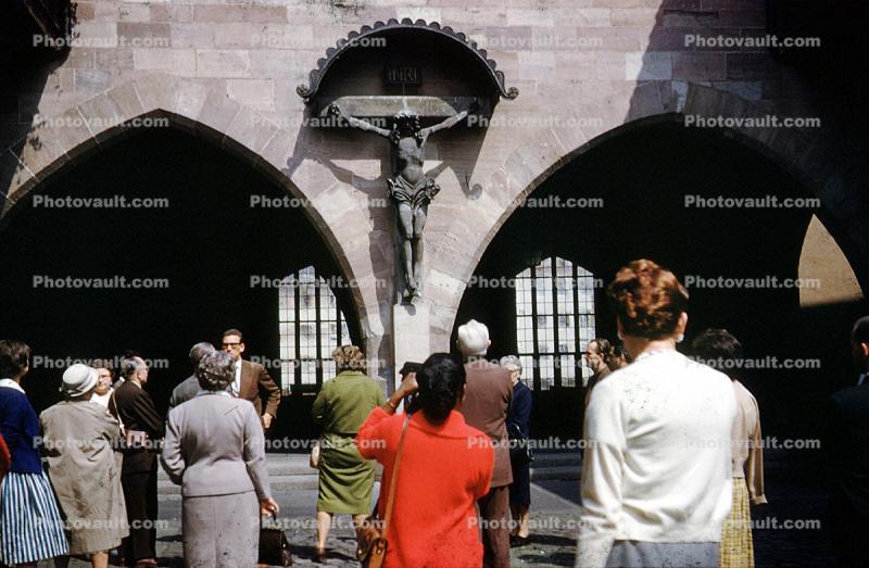 Jesus Christ Statue, cross, Nurnberg