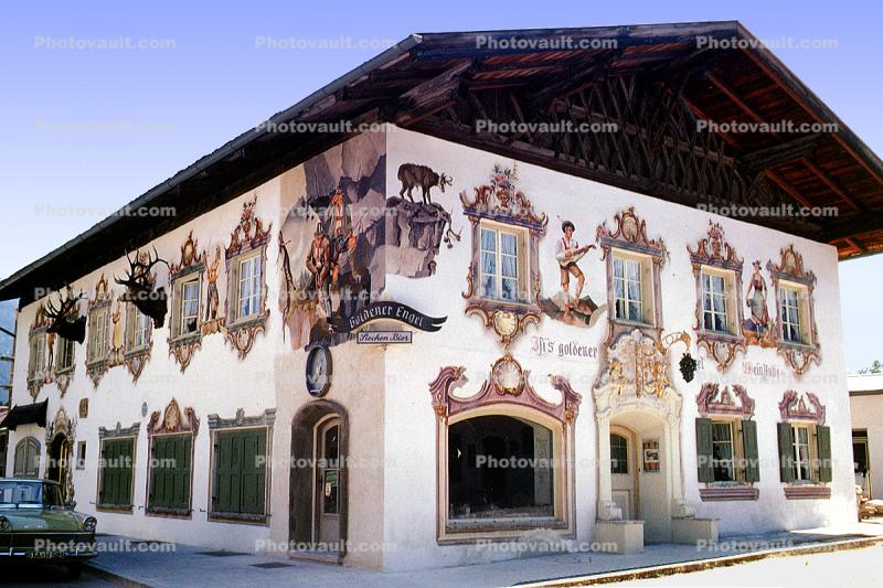 L?ftlmalerei, Fairytale, Wall Art, Luftlmalerei, wall-painting, Garmisch, Bavaria
