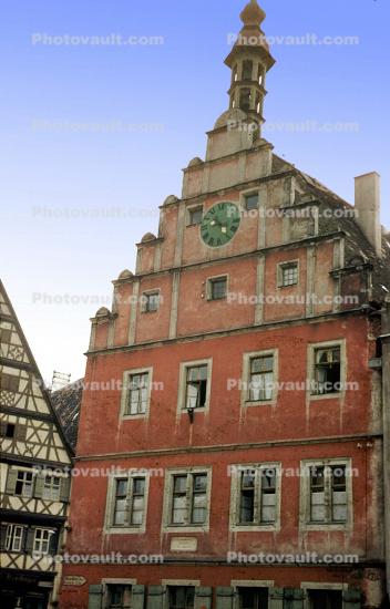 Home, House, Building, Clock, Germany
