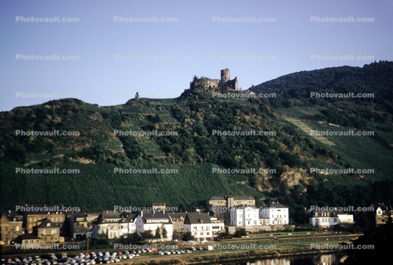 Castle, Hillside, Rhine River