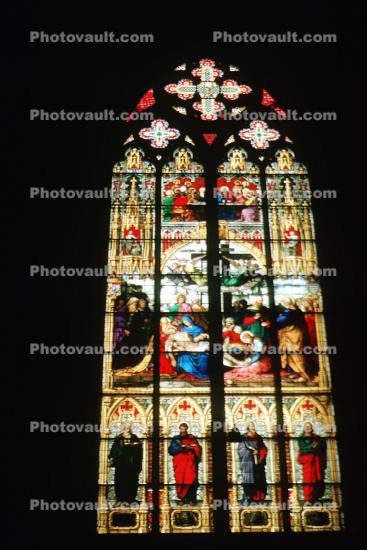 Stained Glass Window, Cathedral, K?ln, Cologne, North Rhine-Westphalia