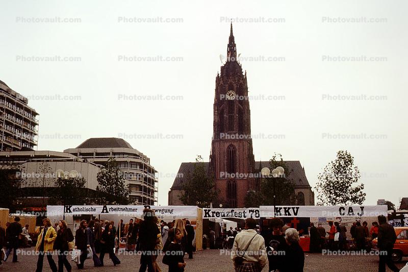 Kreuzfest 1978, Clock Tower, landmark, building, Berlin, October 1978, 1970s