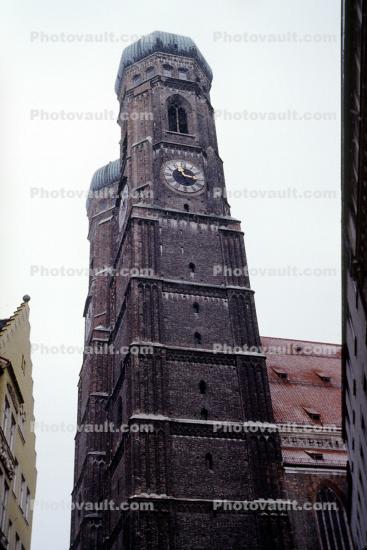 The Frauenkirche, full name: Dom zu unserer lieben Frau, "Cathedral of Our Blessed Lady", Clock Tower