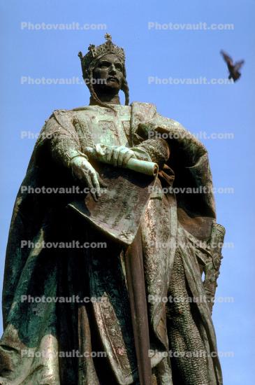 Bronze Statue, Millennium Monument, Heroes Square, Budapest