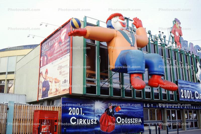 Cirkusz Odusszeia, Giant Circus Balloon Clown, Budapest