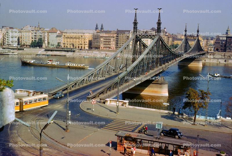 Liberty (Freedom) Bridge over the Danube River, September 1963, 1960s