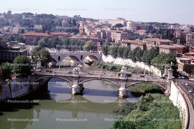 Bridge, River, Village