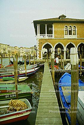 Venice, Dock, Building, Boats