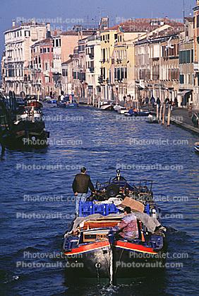 Cargo Boat, Grand Canal, Venice
