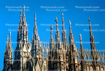 Statues, Spires, Milan Cathedral (Italian: Duomo di Milano)