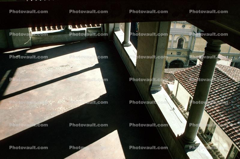 View out of the Palazzio Vecchio, Florence