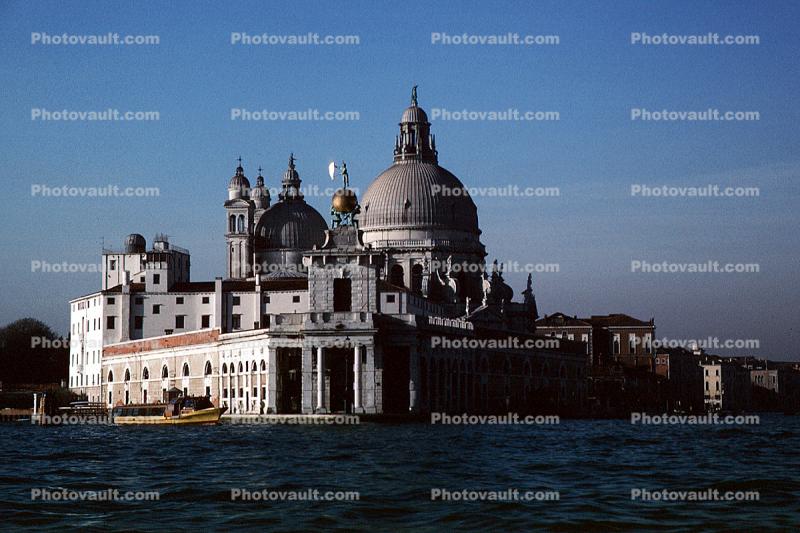 Church, Dome, Buildings, Island, landmark, Venice