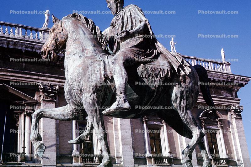 Capitoline Marcus Aurelius, Horse Statue, Palace, Capitoline Hill, Cordonata, Building