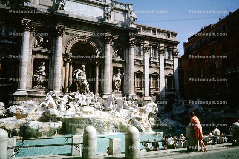 Fontana di Trevi, Trevi Fountain, Palazzo Poli, Palace, National Chalcography Institute for Graphics, Rome