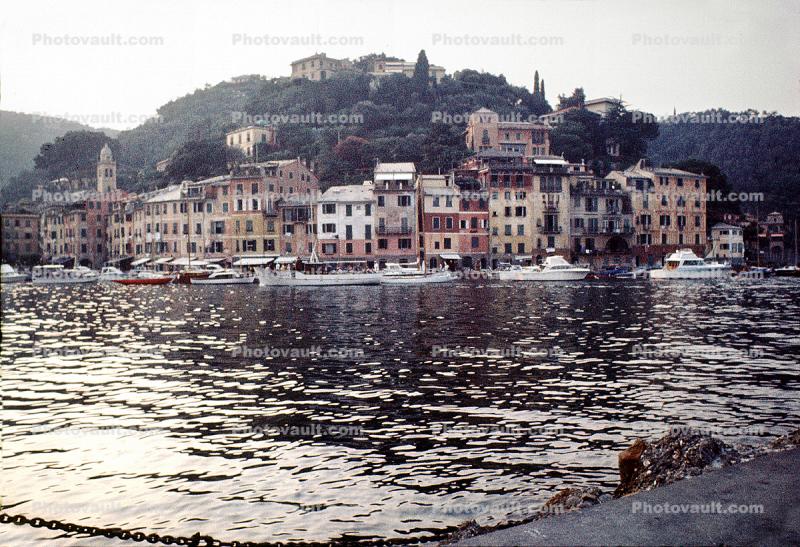 Portofino, harbor, fishing village, building, shore, Genoa, Italian Riviera