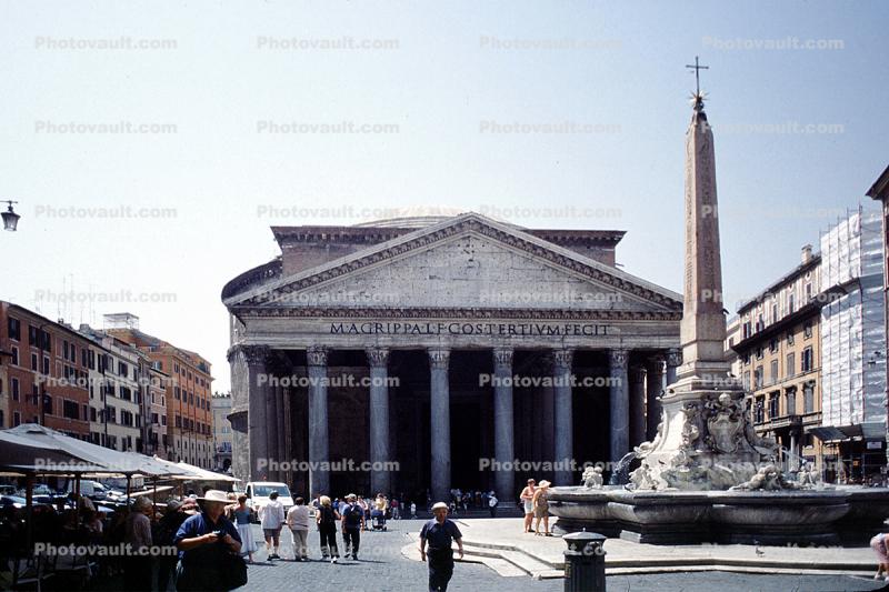 Pantheon, Building, Fountain Obelisk, Piazza della Rotonda, famous landmark, monument