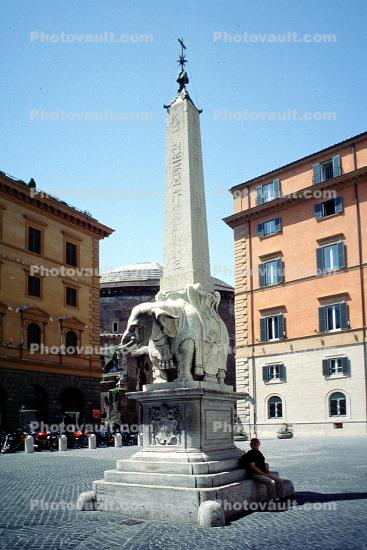 Elephant Statue, Obelisk, Piazza Santa Maria sopra Minerva, Pedestal, Rome