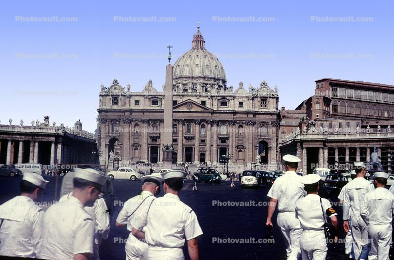 Navy Sailors in Uniform, Saint Peter's Basilica, San Pietro in Vaticano