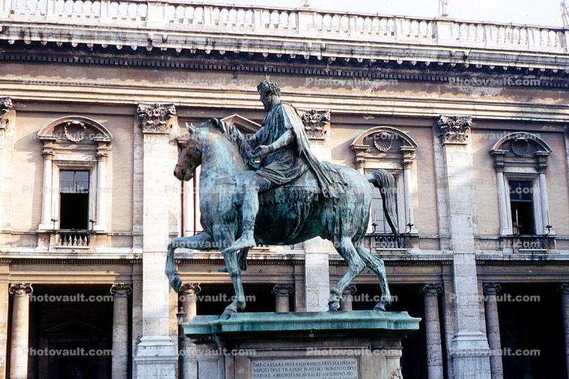 Horse Statue, Capitoline Marcus Aurelius, Palace, Capitoline Hill Cordonata, Rome