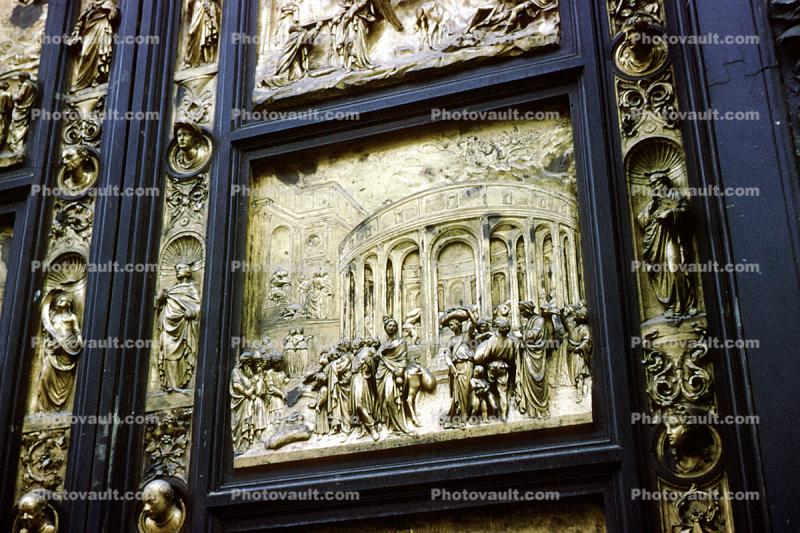 Battistero San Giovanni - Paradise Door, Baptistry, Bronze Doors, Florence, June 1961