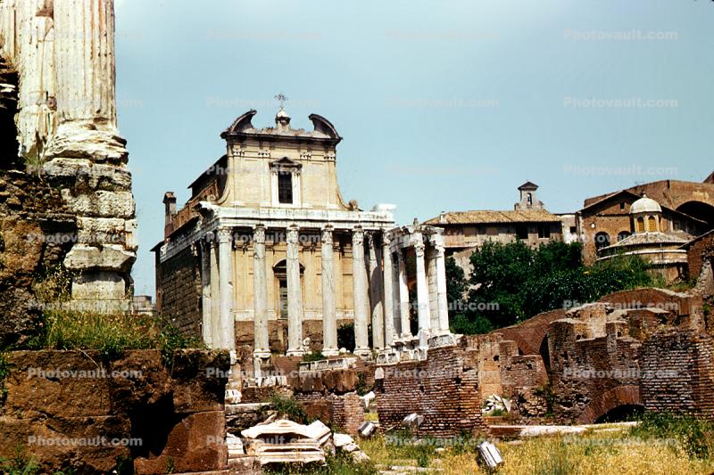 ruins, buildings, June 1961