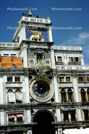 St Mark's Clocktower, Torre dell'Orologio, landmark, outdoor clock, outside, exterior, building