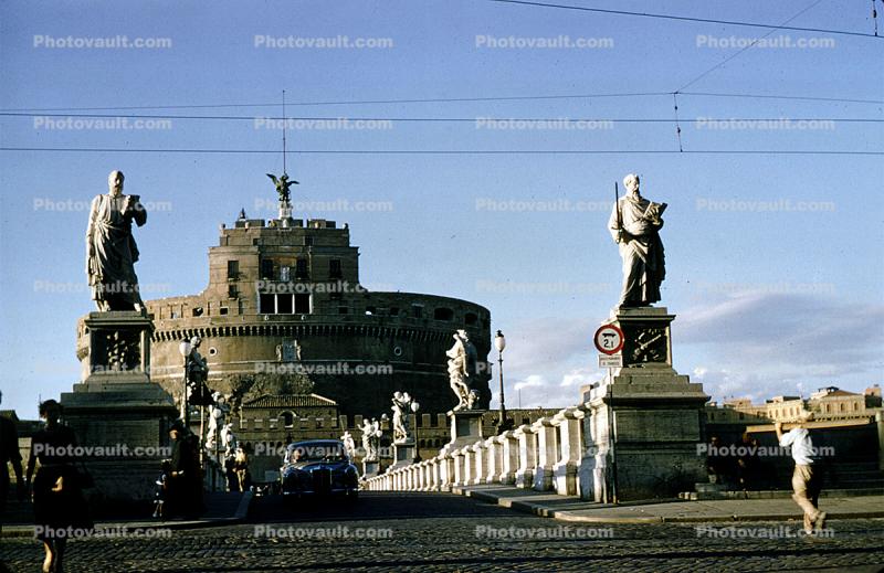 The Mausoleum of Hadrian, Castel Sant'Angelo, Castle, Rome, Landmark, Cylindrical Building