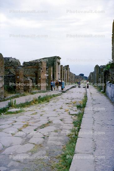 Cobblestone Road, roadway, Pompei