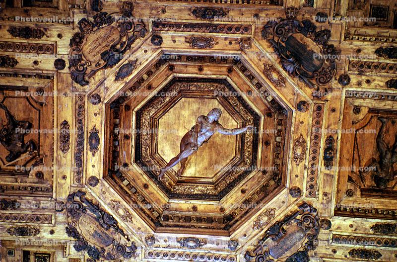 Gold Roof, Octogon, Ceiling, Bologna