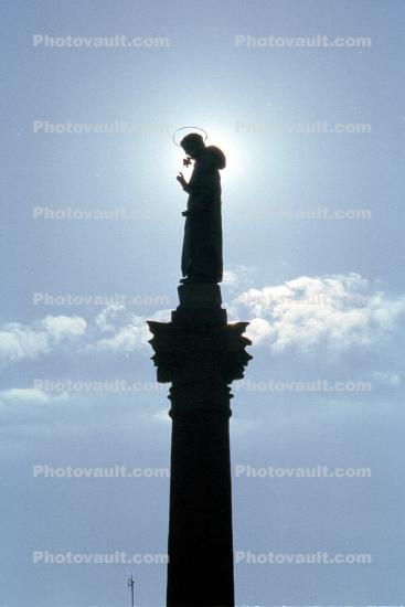 Statue, Column, Bologna